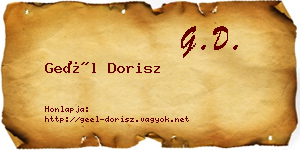 Geél Dorisz névjegykártya